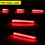KEEN New LED Rear Bumper Reflector Light for Toyota Corolla 2019 2020 2021 Tail Light Flow Turn Signal Brake Parking Lamp