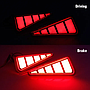  KEEN Waterproof 12V Rear Refleactors for Toyota NOAH VOXY 80 Series 2019 2020 Auto Tail Lamp Warning Brake Light