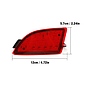 KEEN Waterproof 12v Rear Reflectors led for Mazda 2 3 6 AXELA 2013-2016 Car Light Tail Warning Light Brake Lamp