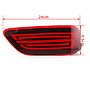  KEEN 3 Functions led Tail Light for Nissan Patrol 2014-2019 Led Turning Rear Bumper Light Brake Warning Lamp