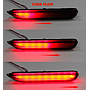   KEEN LED Rear Bumper Reflectors for Nissan X-trail Infiniti Q60 Q70 QX50 Tail Light with Flow Turning led Flash Brake Lamp