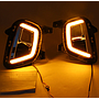  KEEN New Daytime Running Lights for KIA Sonet India Version 2020 2021 2022 led DRL Turn Signal Driving Fog Light Headlamp