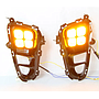 KEEN New Style Car LED Daytime Running Light For 2018 2019 2020 Kia PICANTO DRL White Fog Lamp Cover With Amber turn Signal