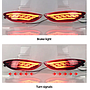KEEN Led Rear Bumper Light for Hyundai Accent Verna Brio Solaris 2012-2016 Tail Lamp Flow Turn Brake Parking Lights Reflectors