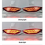 KEEN Led Rear Bumper Light for Hyundai Accent Verna Brio Solaris 2012-2016 Tail Lamp Flow Turn Brake Parking Lights Reflectors
