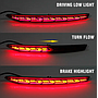  KEEN 12V Auto Turning led Reflectors for 2018 Hyundai Grand I10 Sedan/Xcent Car Brake Parking Light Rear Bumper Lamp
