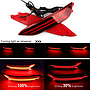  KEEN LED Tail Light For Hyundai Tucson 2016 2017 12V Auto Rear Bumper Reflector Lamp Car Brake Lights With Turn Signal