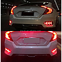   KEEN Hot Sale Tail Lamp Rear Bumper Light for Honda Civic 2017 2018 Flow Turning Brake Warning Reflectors Lights 12V Driving LED