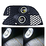  KEEN LED Angel Eyes Fog Lights for Mitsubishi Lancer 2008-2012 Front Driving Fog Lamp Projector Kits with Cable