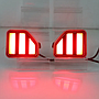 KEEN Led Tail Light for Jeep Wrangler 2018-2022 US Version Rear Bumper Fog Lamp Brake Flow Turn Signal Reflector Lights