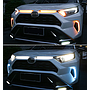  KEEN 12V Daytime Running Light for Toyota RAV4 2019-2021 Front Grille DRL Sequential Turn Signal Car Head Lamp