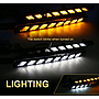  KEEN led DRL Headlight for Toyota Hilux Revo Vigo Rocco 2020-2021 Daytime Running Lights Flow Turn Signal Lamp Foglight