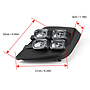  KEEN 12V Car LED DRL For 2016-2018 Toyota Hilux Revo Daytime Running Light Turning Headlight Fog Lamp Cover led
