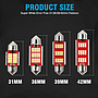  KEEN 12V Auto LED Bulb 31 36 39 42mm Festoon led 3014 12smd C5W led Canbus Interior Dome Reading Lamp License Plate lights