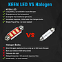  KEEN 12V Auto LED Bulb 31 36 39 42mm Festoon led 3014 12smd C5W led Canbus Interior Dome Reading Lamp License Plate lights