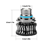  KEEN 9-30V High Power Mini Laser Projector fog light Bulb 9005 9006 H11 H7 led Fog Lamp Canbus with Lens White