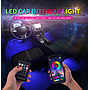 KEEN  New 36/48/72 leds Car Foot Ambient Light App RF Control RGB Auto Interior Decorative Atmosphere Lights 4pcs/set 