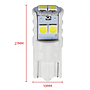  KEEN 12V Ceramic LED T10 LED Bulbs Canbus 3030 6SMD W5W Car Parking Interior Map Dome Reading Lights