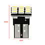 KEEN 12V T10 9SMD 1206 Wedge LED Bulb Canbus Car License Plate Interior Reading Lamp W5W Clearance Lights