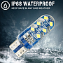  KEEN Factory Direct Sale Auto T10 2016 Led 12SMD Lighting Bulb Silicon Gel Interior Dome light Parking License Plate lamp W5W
