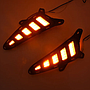 KEEN 12V LED DRL Daytime Running Lamp for 2017-2018 Toyota CHR with Turn Signal Lights C-HR Fog Light