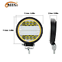 KEEN 4inch Round 72W Work Light with Angel Eye Halo Ring Ofroad LED Light Bar Truck Tractor Boat 4WD SUV ATV Fog Light Headlamp