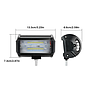 KEEN 72W 5 Inch LED Work Light Bar For Truck Boat Tractor Trailer 4X4 ATV Car LED Offroad Spotlight Driving Headlight