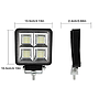 KEEN Square 64W 4inch led Work Lamp Driving Headlight Offroad Spot Light For Truck Boat Tractor Trailer SUV ATV DC12-60V