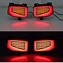 KEEN 12V LED Bumper Light For Jeep Gladiator 2019-2022 Tail Lamp Brake Light Dynamic Turn Signal Reflector Rear Fog Lam 