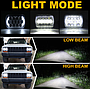  KEEN Led 7 inch LED Headlight for JEEP Wrangler 4x4 Truck OffRoad High low Beam Work Light White 6000K Headlamp