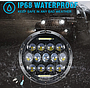 KEEN High Power 75W 4x4 Truck Jeep RV 12V-24V LED Work Light With Hi/Low Beam 7 Inch Led Headlight For Wrangler Fog Lamp