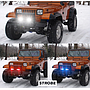 KEEN 72W Work Light Red and Blue Strobe Light Bar for Car 4x4 Off road Tractor Trailer SUV Spot Combo Lamp led Headlights
