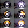 KEEN 7 inch Hi/Lo Beam led Headlight for Jeep Wrangler Offroad Harley Angel Eye Headlamp led DRL Amber Turn Signal Lamp 12-80v