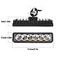 KEEN 6inch 18w Led Work Light Bar for Car Truck Trailer SUV ATV Led Head Lights Auto Flood Lamp Offroad vehicle Foglight