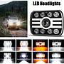 KEEN 5x7 Square led Headlight Hi/Lo Beam Car Offroad Truck Car Led Work Light with Amber Turn Signal Headlamp 12-80V
