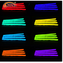 KEEN 4pcs 12v Flexible Rubber Car RGB Interior Atmoshere Light Bar Remote Control Auto Neno Decorative Ambient Strip Light