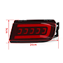 KEEN Car Tail light for 2010-2020 Toyota PRADO Rear Bumper Reflectors led Brake Parking Lamp with Flow Turn signal