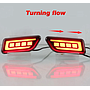 KEEN Rear Bumper Light for Toyota Bezza Ativa Alra Perodua 2020-2022 Taillights Flow Turn Signal Brake Warning Reflector Lamp