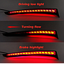 KEEN New Rear Bumper Reflector Light for Toyota Land Cruiser 2022 Start-scan Taillight with Flow Turn Signal Brake Parking Lamp
