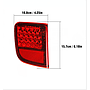  KEEN led Rear Bumper Reflectors Light for Toyota Land Cruiser LC200 FJ200 2008-2018 Tail Lamp Brake Parking Lights