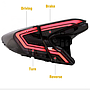 KEEN led Tail Light for Toyota C-HR CHR IZOA 2018 2019 2020 Taillight Assembly Flow Turn Signal Brake Reverse Rear Fog Lamp