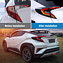 KEEN led Tail Light for Toyota C-HR CHR IZOA 2018 2019 2020 Taillight Assembly Flow Turn Signal Brake Reverse Rear Fog Lamp