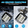 KEEN 3 Inch 18W Led Work Light Off road SUV ATV Tractor Boat Excavator Truck Headlamp Square Pod Lights Spotlight
