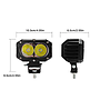 KEEN Super Brightness 50W led Headlight for Motorcycle Car Truck Trailer 12-60V Work Lights Mini Offroad Flood Lamp