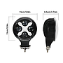 KEEN 6 Inch Angle Eye Car Spotlight 40W Work Lights Halo DRL Driving Headlamp for Motorcycle Offroad Truck Tractor Boat Trailer
