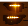   KEEN LED DRL For CRV 2021 With Turning Signal Light Fog Lamp three functions With Yellow/Blue Light Daytime Running Light