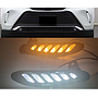 KEEN 12v Daytime Running Light for Toyota Harrier Venza 2020-2022 Start-scan DRL Driving Fog lights with Flow Turning Headlight