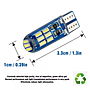 KEEN 12V Car LED T10 3014 15smd W5W Silicone Light Bulb Auto Interior Reading Lamp Clearance Lights White 6000K