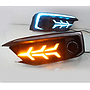  KEEN Car Led DRL for Honda Civic 2019 2020 Daytime Running Lamp with Amber Turn Signal Auto Driving Fog Lights