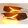 KEEN 12V Car led Daytime Running Lamp for Honda Civic 2016-2018 led Fog Light Cover LED Head Lamp